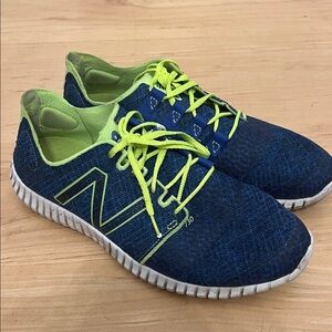 New Balance 730 Men's Navy and Neon Green Athletic Shoes